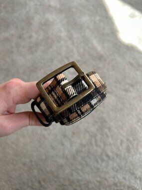 Anthropologie Plaid Belt